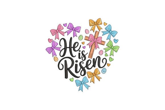 Bringing Spring Faith to Life: The Art of the He Is Risen Easter Embroidery Design