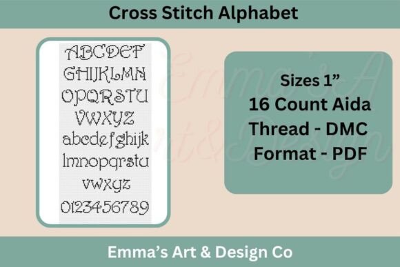 Elevating Handmade Commerce with the Alphabet Cross Stitch Pattern PDF