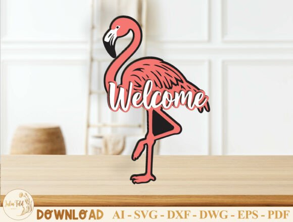 Flamingo Welcome Sign Laser Cut File SVG: A Practical Evaluation for DIY and Small Business Creators