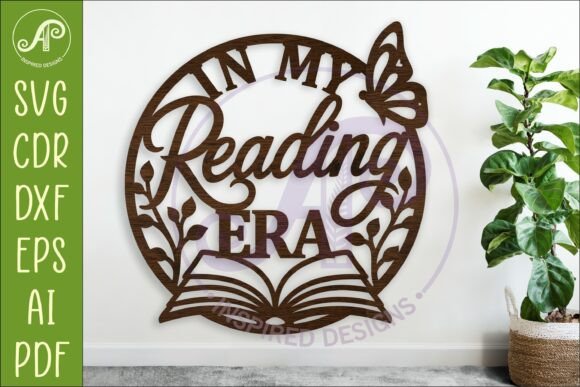 In My Reading Era SVG Book Lover Wall