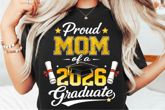 Proud Mom of a Graduate PNG Design