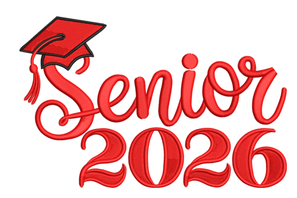Senior 2026 with Grad Cap