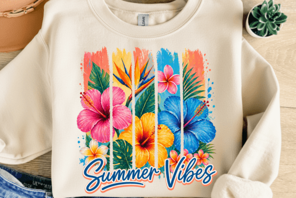 Summer Vibes Floral PNG